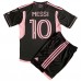 Tanie Strój piłkarski Inter Miami Lionel Messi #10 Koszulka Wyjazdowej dla dziecięce 2023-24 Krótkie Rękawy (+ szorty)